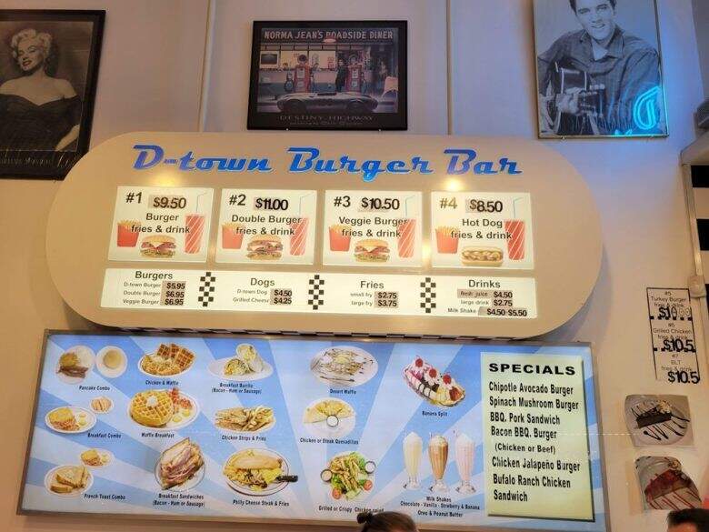 D-Town Burger Bar - Los Angeles, CA menu_pic