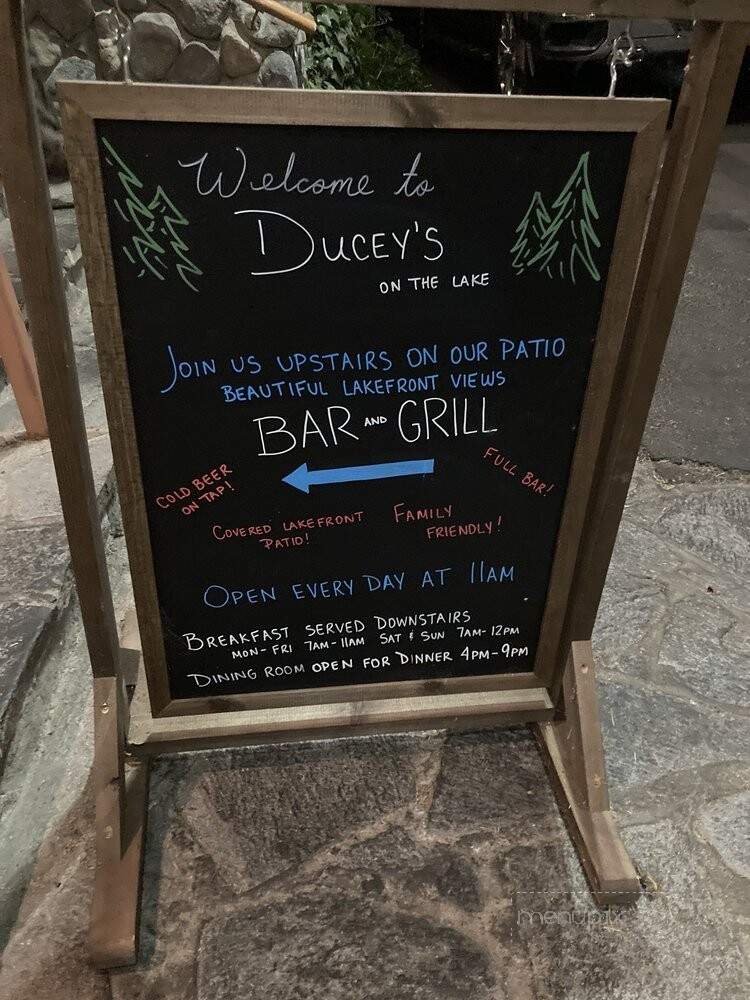 Ducey's Bar and Grill - Bass Lake, CA menu_pic