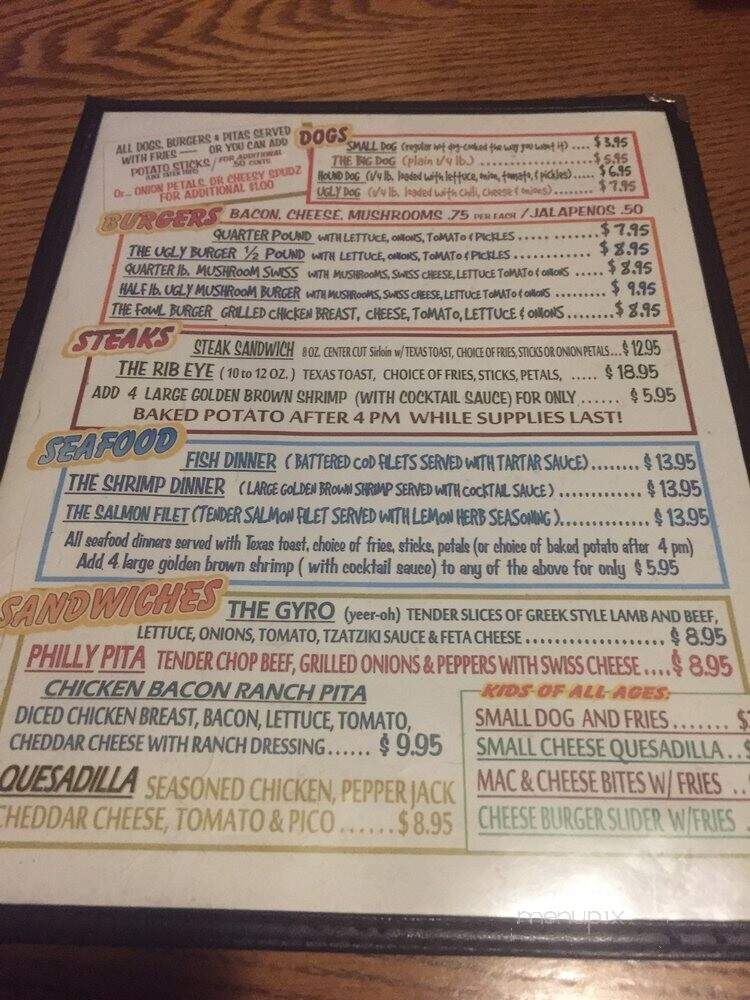 Duck Ugly's Burger & Brew - Burley, ID menu_pic
