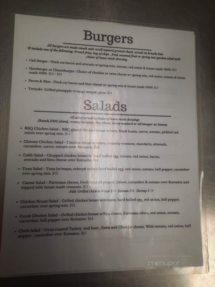 Dukes Cafe - Los Angeles, CA menu_pic