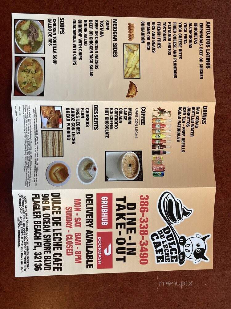 Dulce De Leche Cafe - Flagler Beach, FL menu_pic