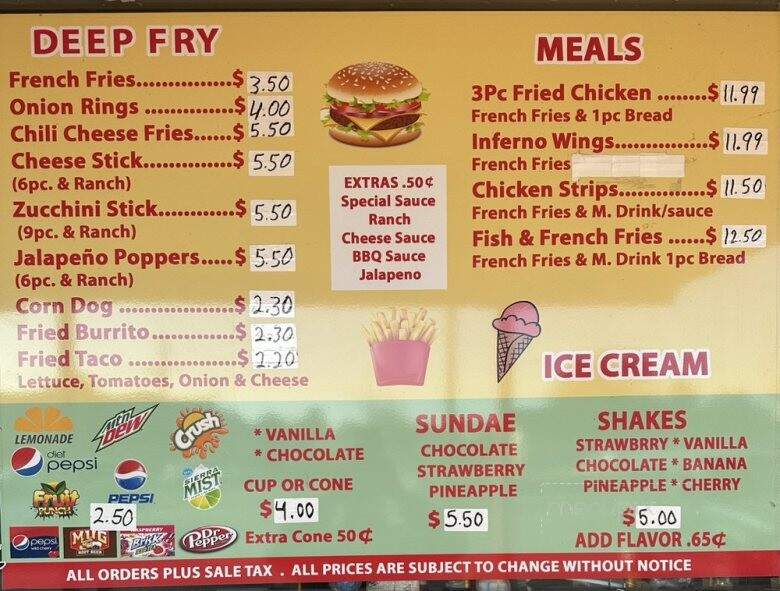 Chet's Cafe - Stockton, CA menu_pic
