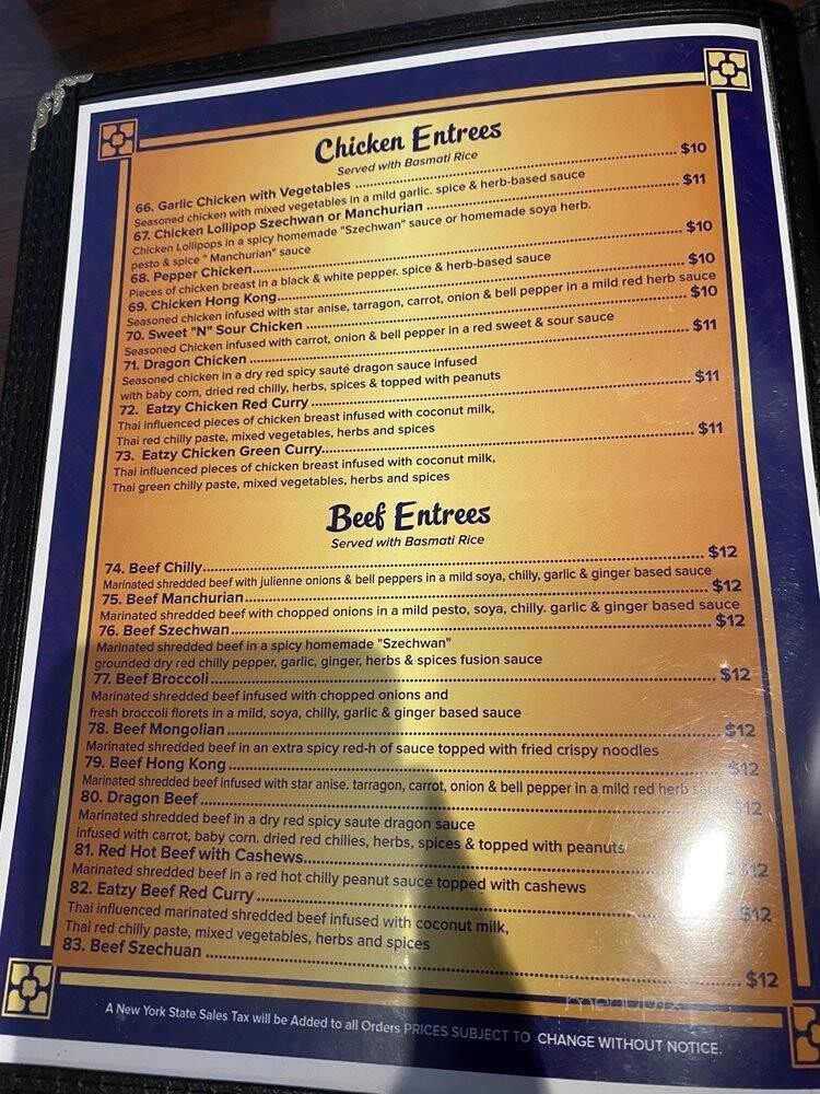 Eatzy Chinese - Jackson Heights, NY menu_pic
