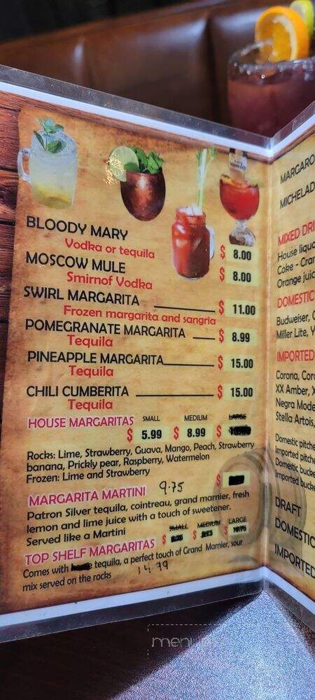 Echalee Mexican Grill - Tallahassee, FL menu_pic