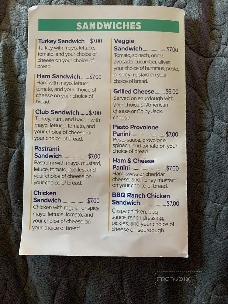 Einstein Cafe - Folsom, CA menu_pic
