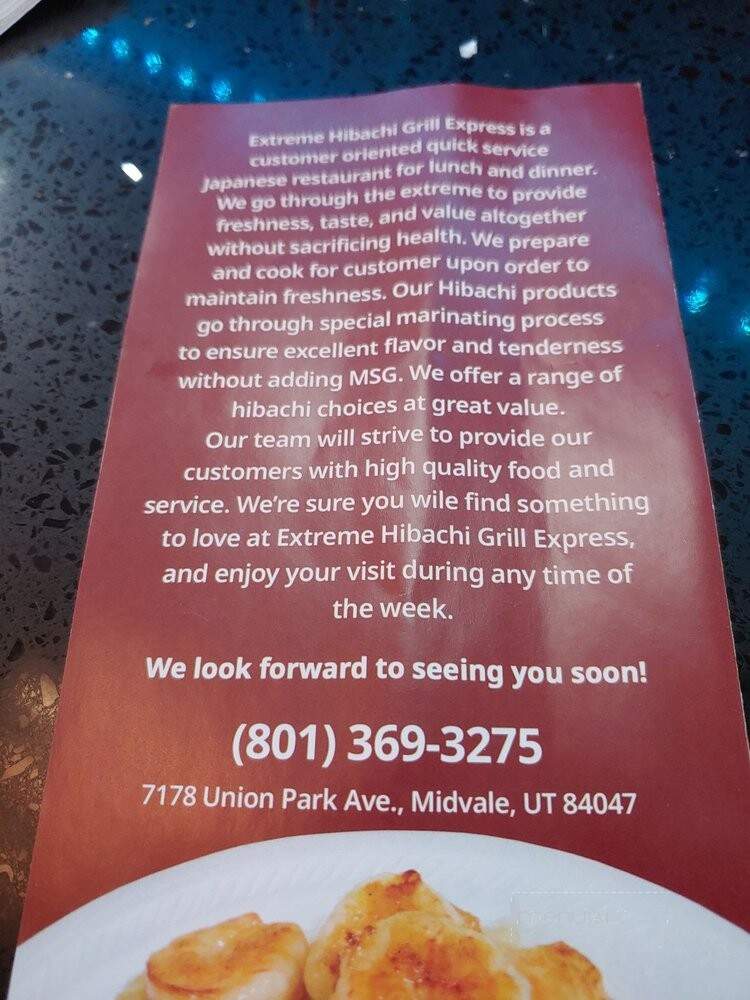 E Japan Express - Midvale, UT menu_pic
