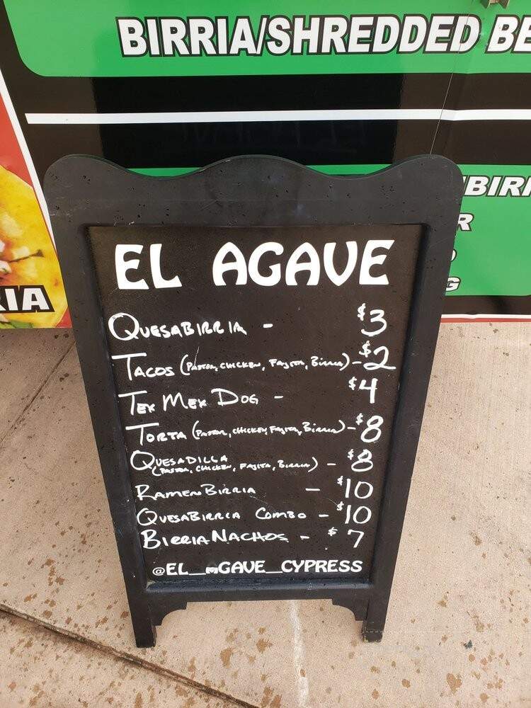 El Agave - Cypress, TX menu_pic