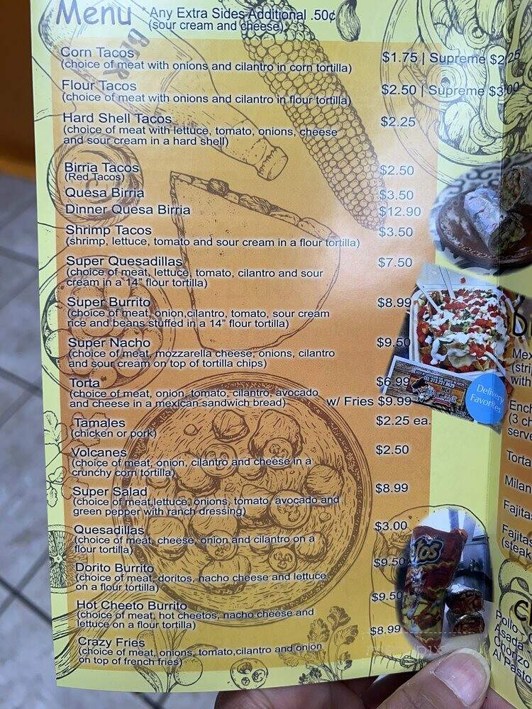 El Agave Taqueria - Ecorse, MI menu_pic