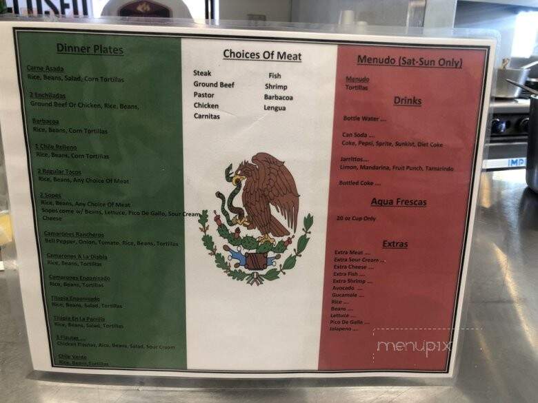 El Asadero Taqueria - Oakland, CA menu_pic