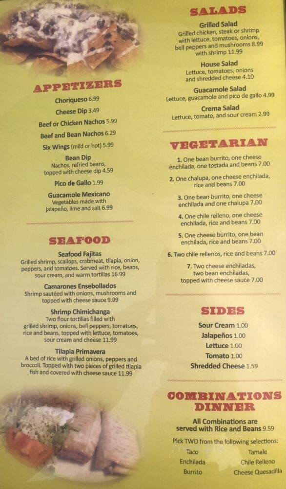 El Burrito - Kermit, WV menu_pic