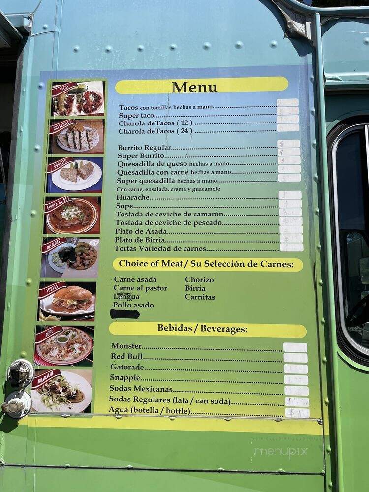 El Burrito Loco Taco Truck - San Jose, CA menu_pic