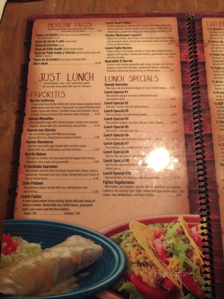 El Pueblito - Fayetteville, NC menu_pic