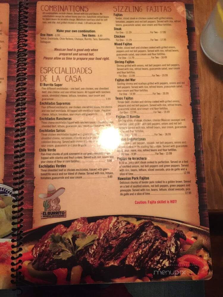 El Pueblito - Fayetteville, NC menu_pic