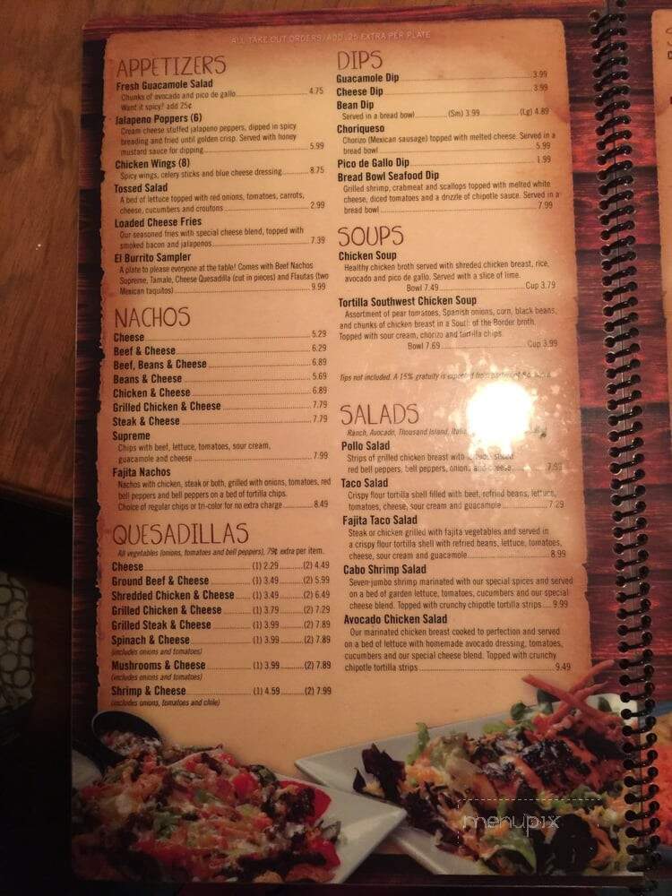 El Pueblito - Fayetteville, NC menu_pic