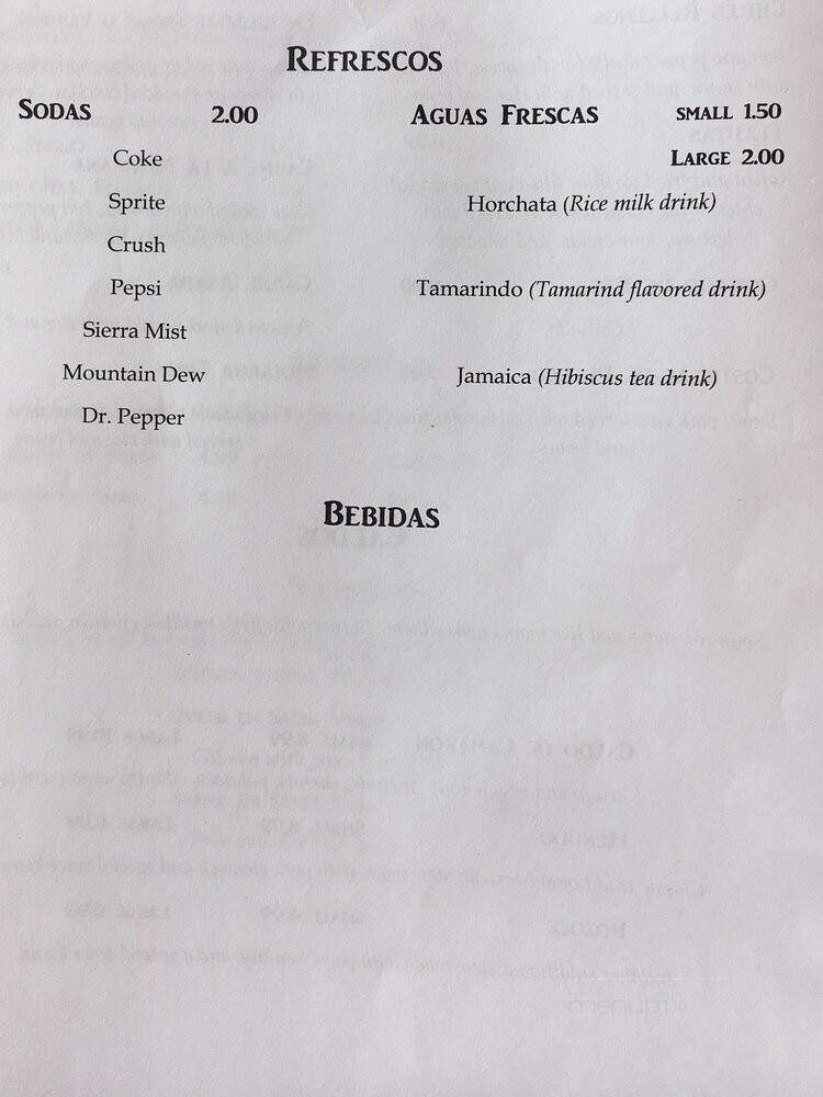 El Campesino Market & Restaurant - Rogers, AR menu_pic