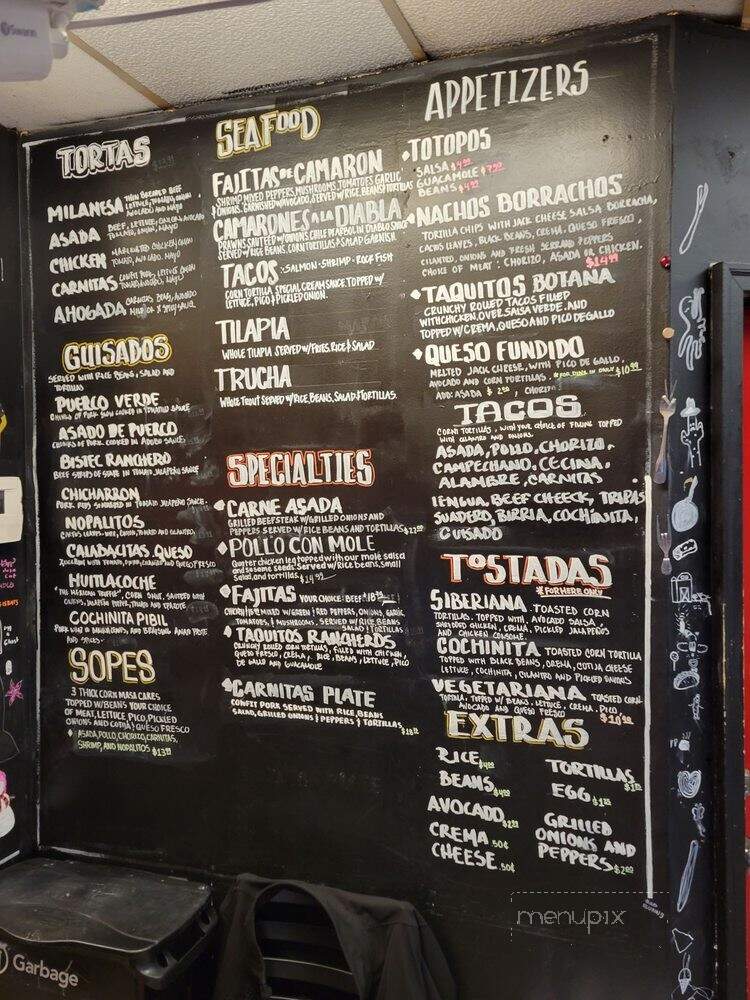El Catrin - Seattle, WA menu_pic