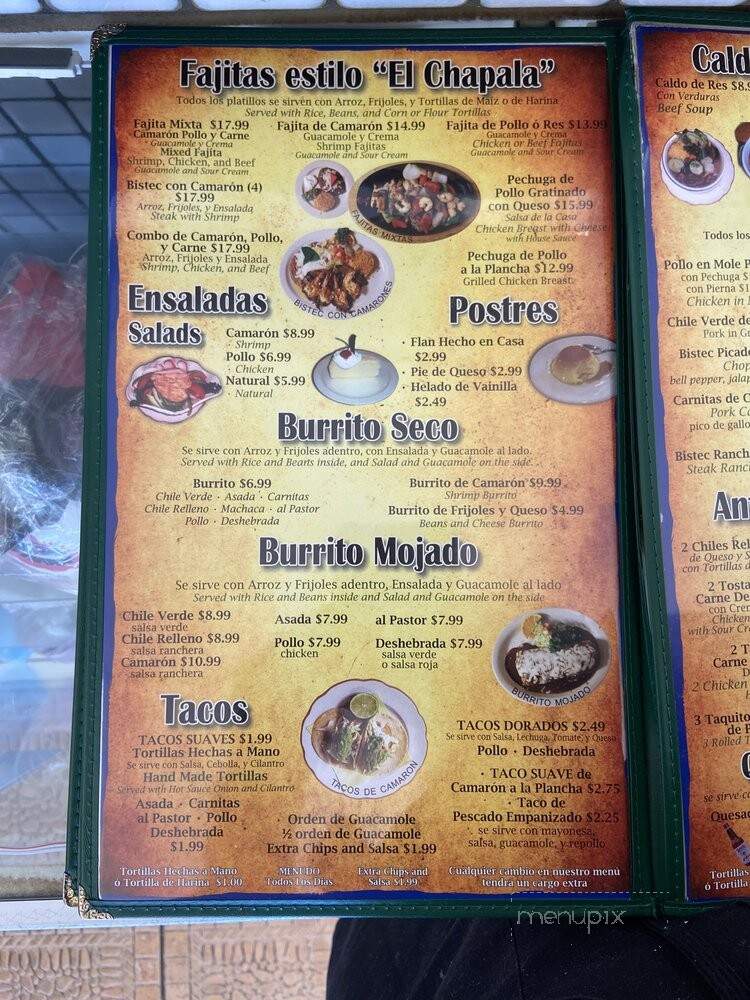 El Chapala Sea Food - Riverside, CA menu_pic