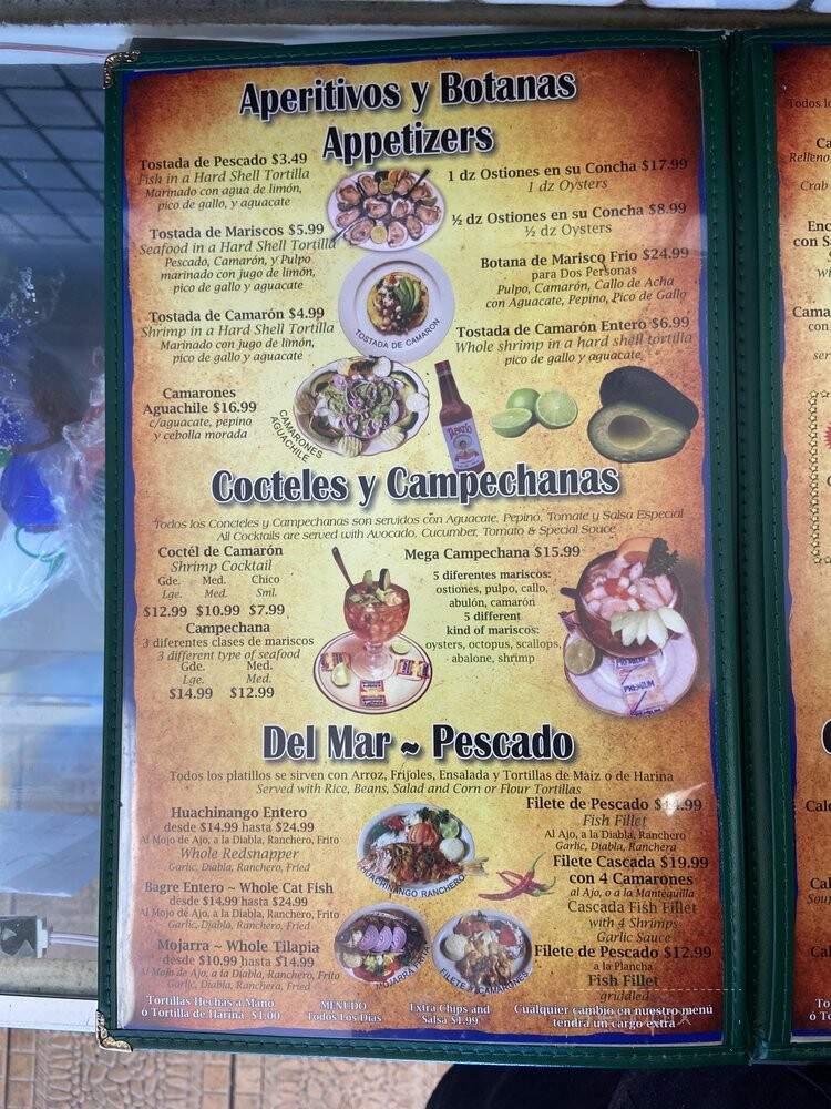 El Chapala Sea Food - Riverside, CA menu_pic
