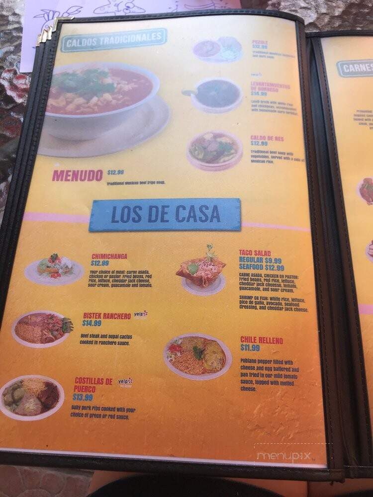 El Taco DE Mexico - Oxnard, CA menu_pic