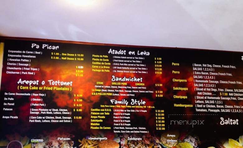 El Chuzo BBQ - Tampa, FL menu_pic