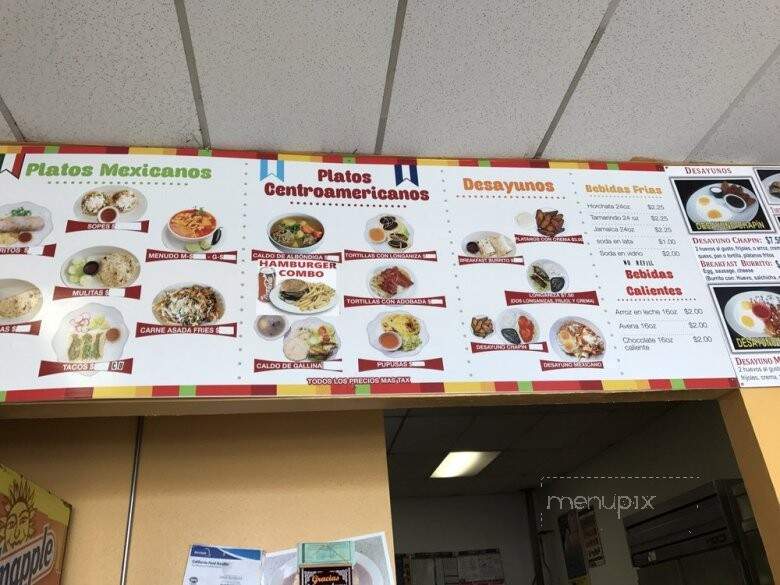 El Cielo - Compton, CA menu_pic
