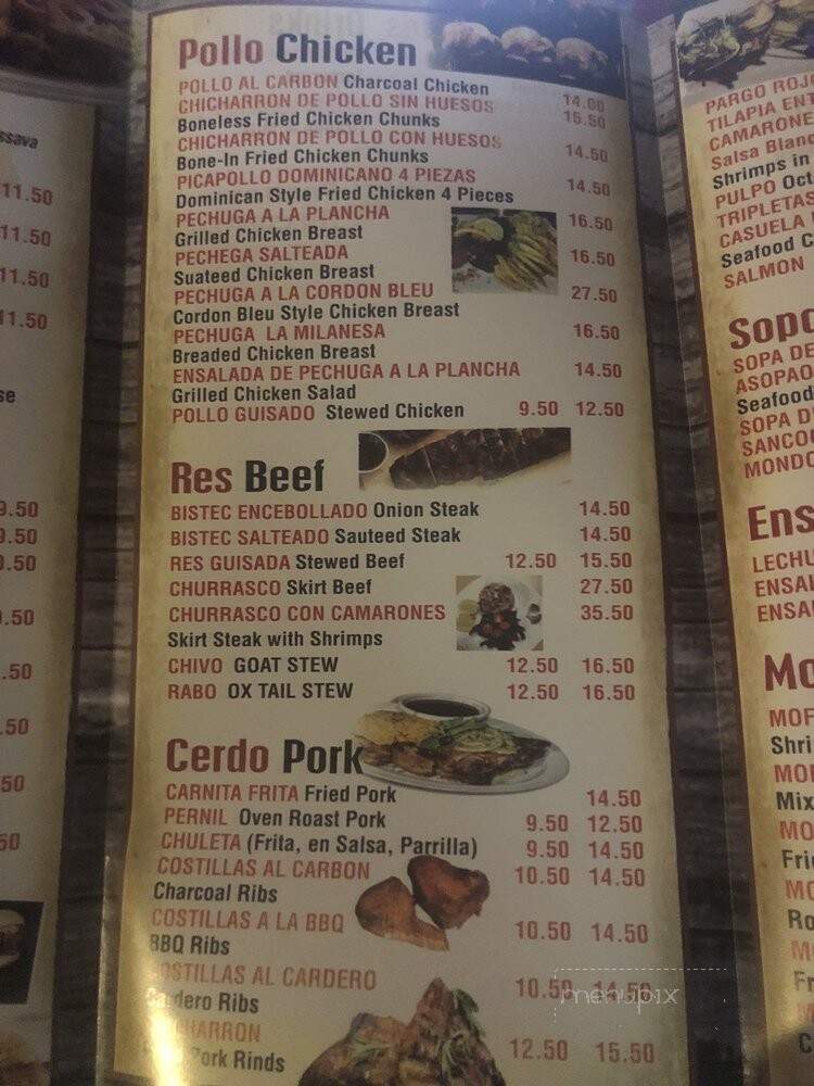El Cocinero Hispanic Restaurant - Stroudsburg, PA menu_pic