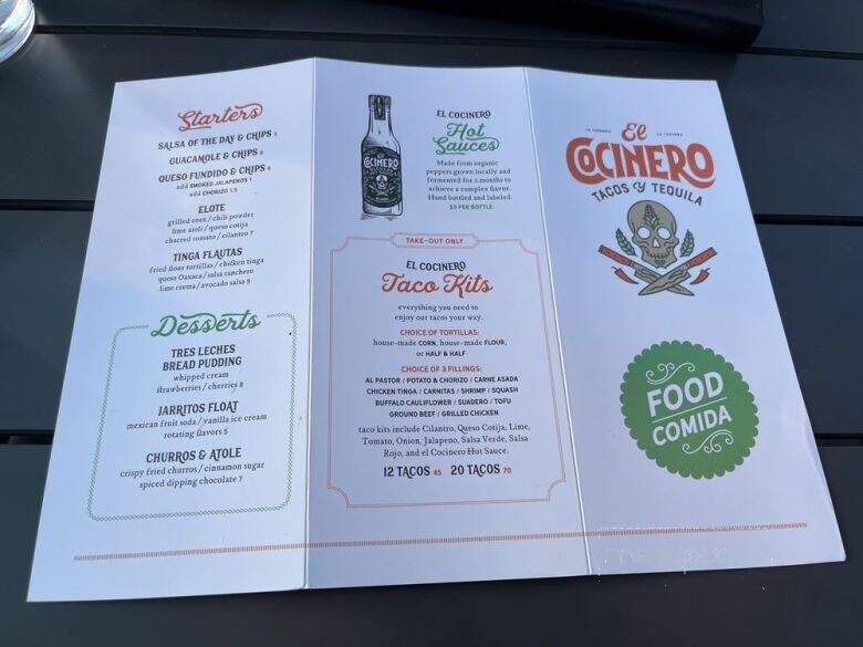 El Cocinero - Tallahassee, FL menu_pic