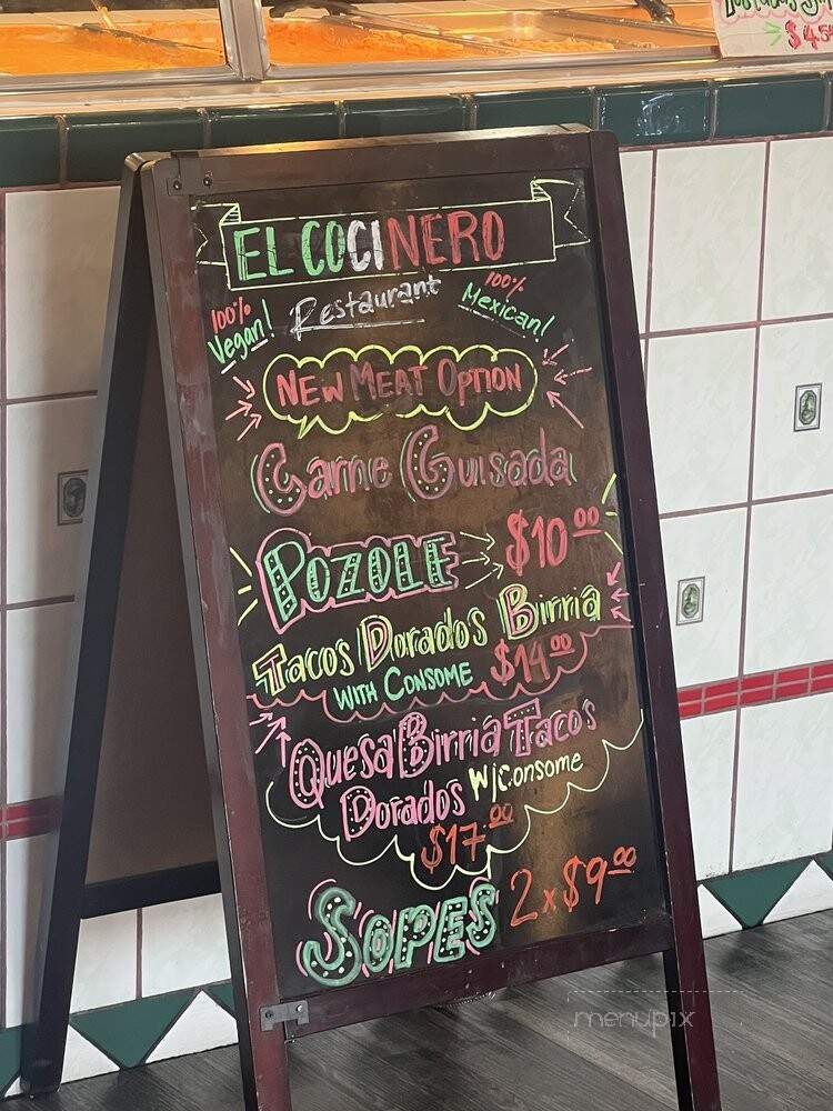 El Cocinero - Van Nuys, CA menu_pic
