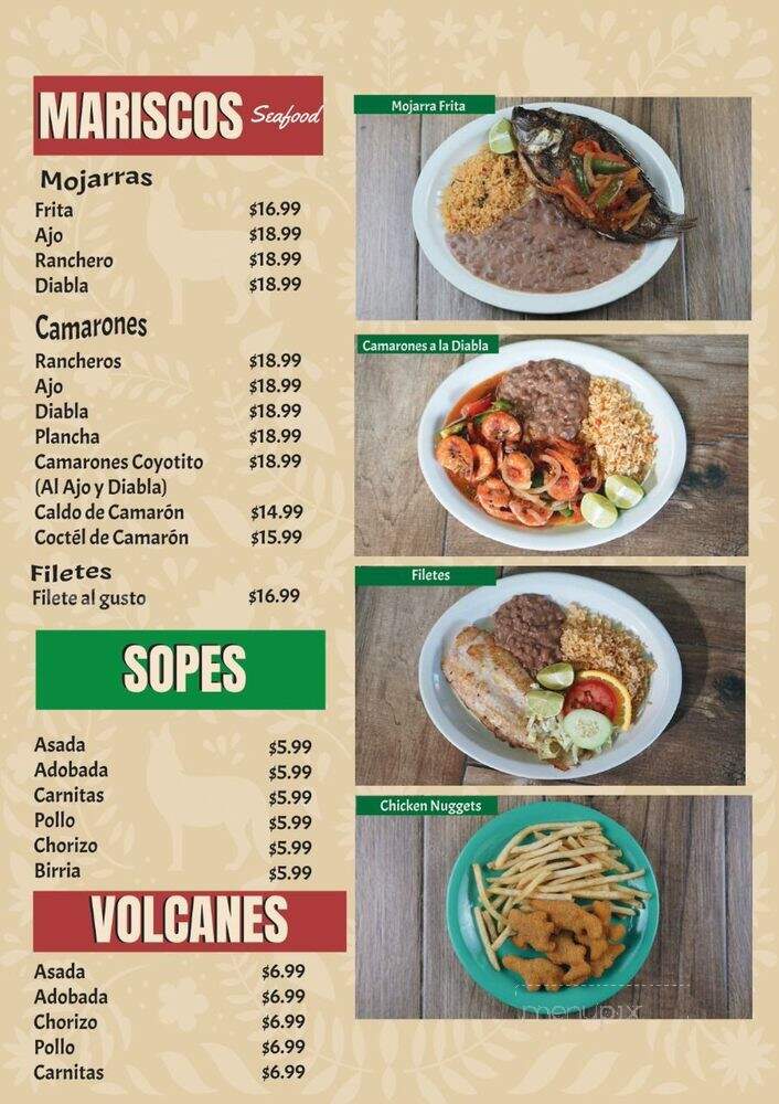 El Coyotito 2 Mexican & Seafood - Orange, CA menu_pic