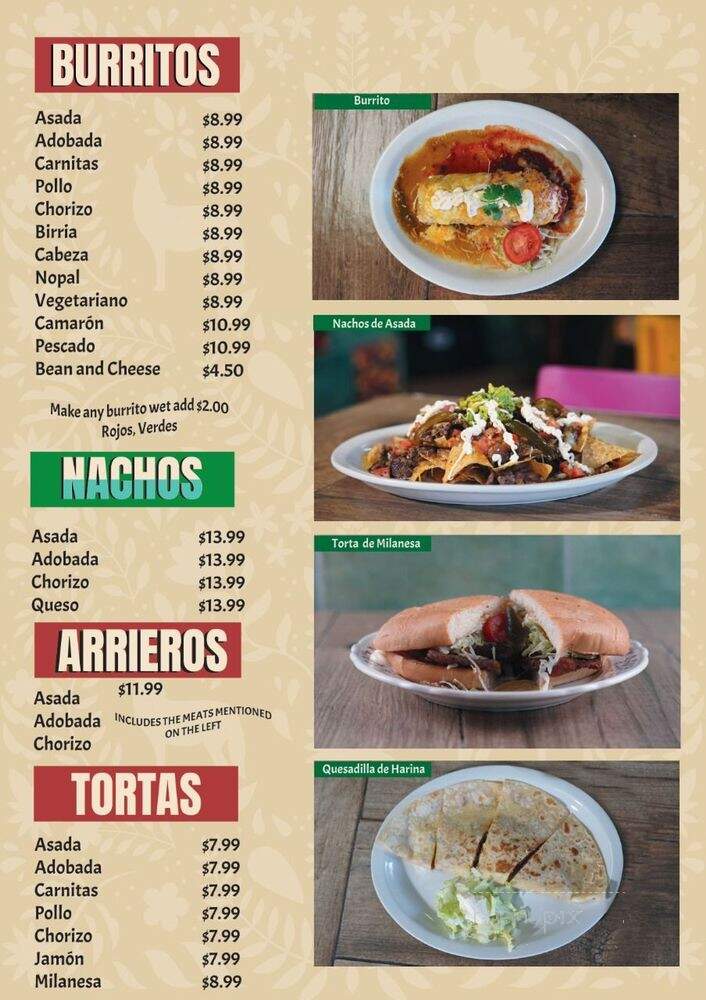 El Coyotito 2 Mexican & Seafood - Orange, CA menu_pic