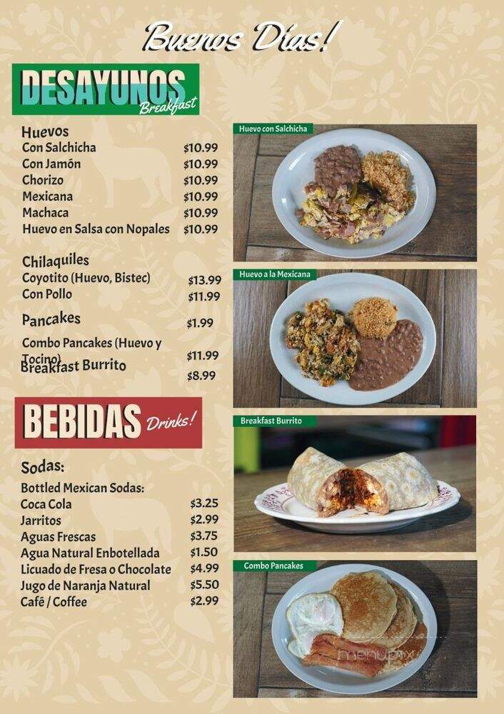 El Coyotito 2 Mexican & Seafood - Orange, CA menu_pic