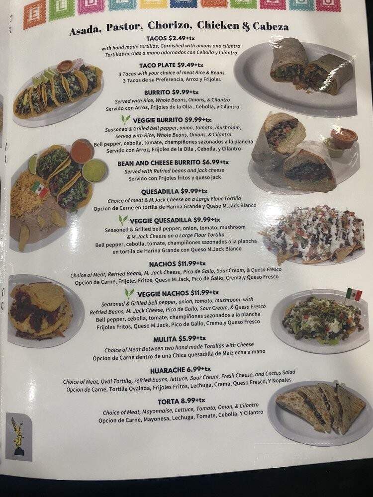 El DFectuoso - Moreno Valley, CA menu_pic