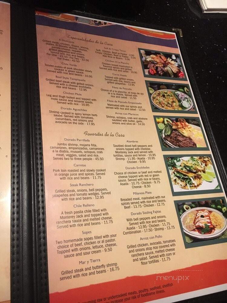 El Coyote Bar & Grill - Oxnard, CA menu_pic