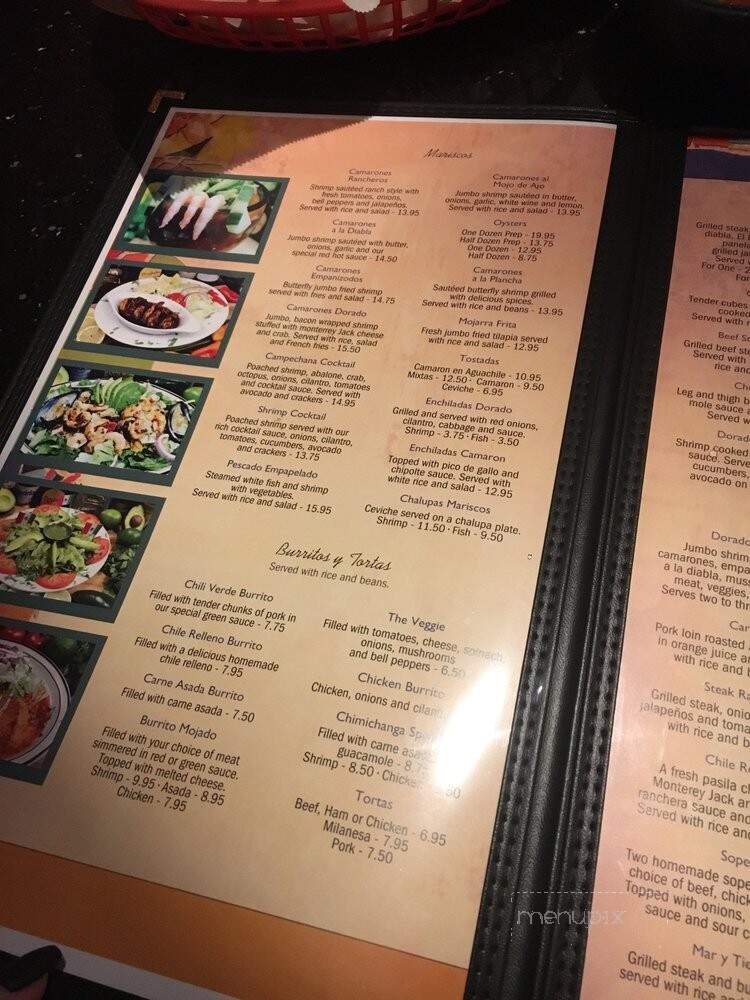 El Coyote Bar & Grill - Oxnard, CA menu_pic