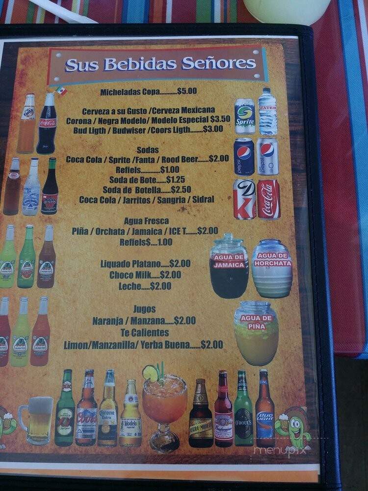 El Dorado Restaurant - Stockton, CA menu_pic