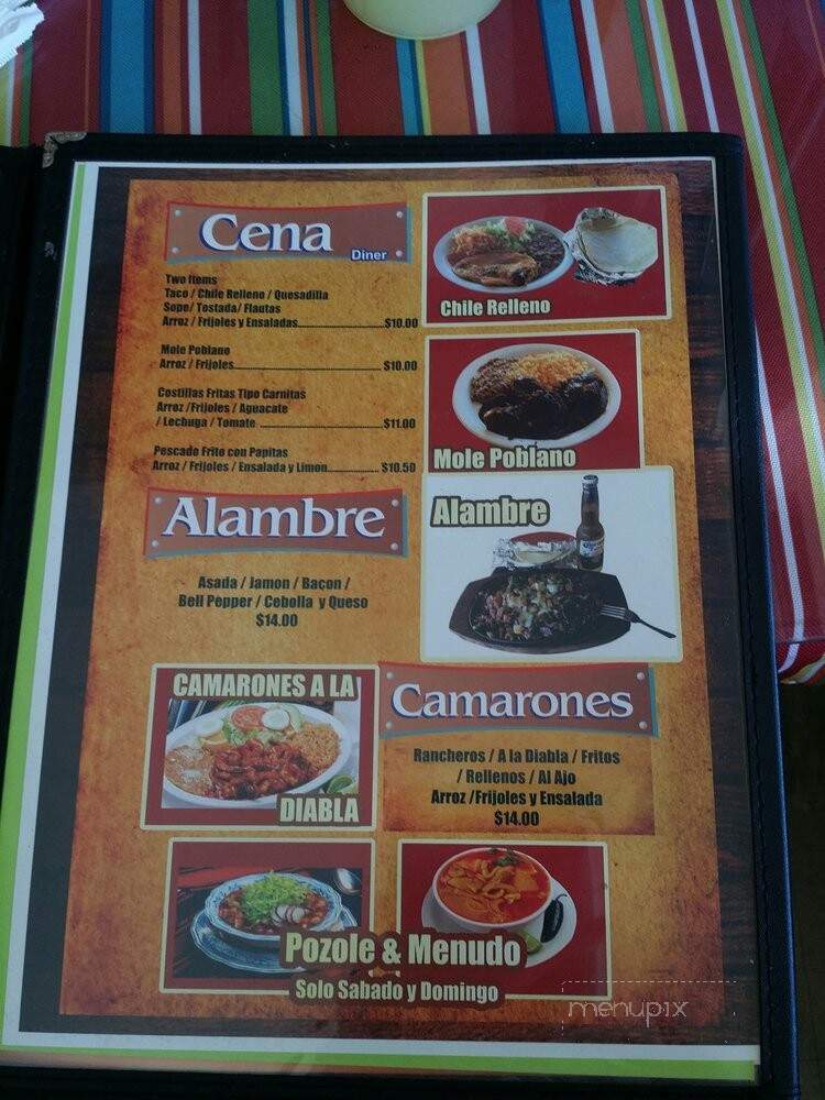 El Dorado Restaurant - Stockton, CA menu_pic