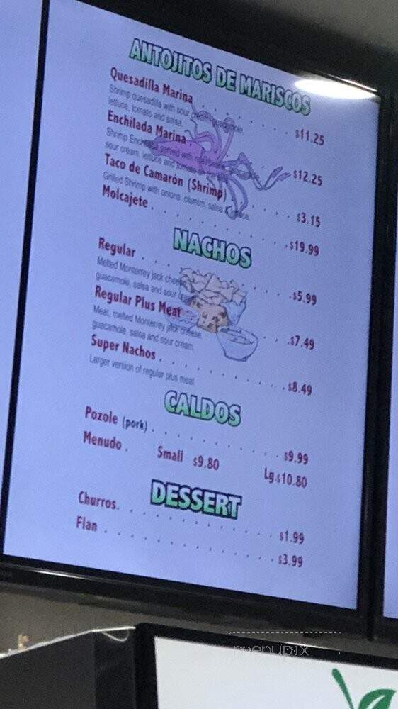 El Favorito Taqueria - El Dorado Hills, CA menu_pic