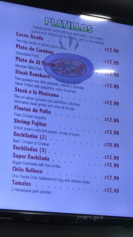 El Favorito Taqueria - El Dorado Hills, CA menu_pic