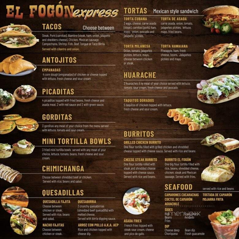 El Fogon Express - Sevierville, TN menu_pic