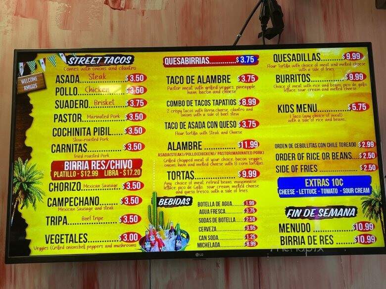El Fogon Tortillas - Indianapolis, IN menu_pic