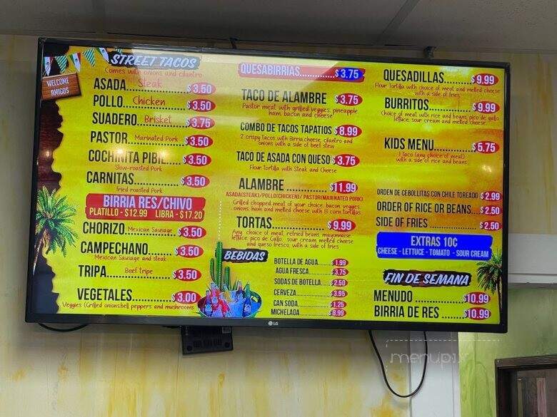 El Fogon Tortillas - Indianapolis, IN menu_pic