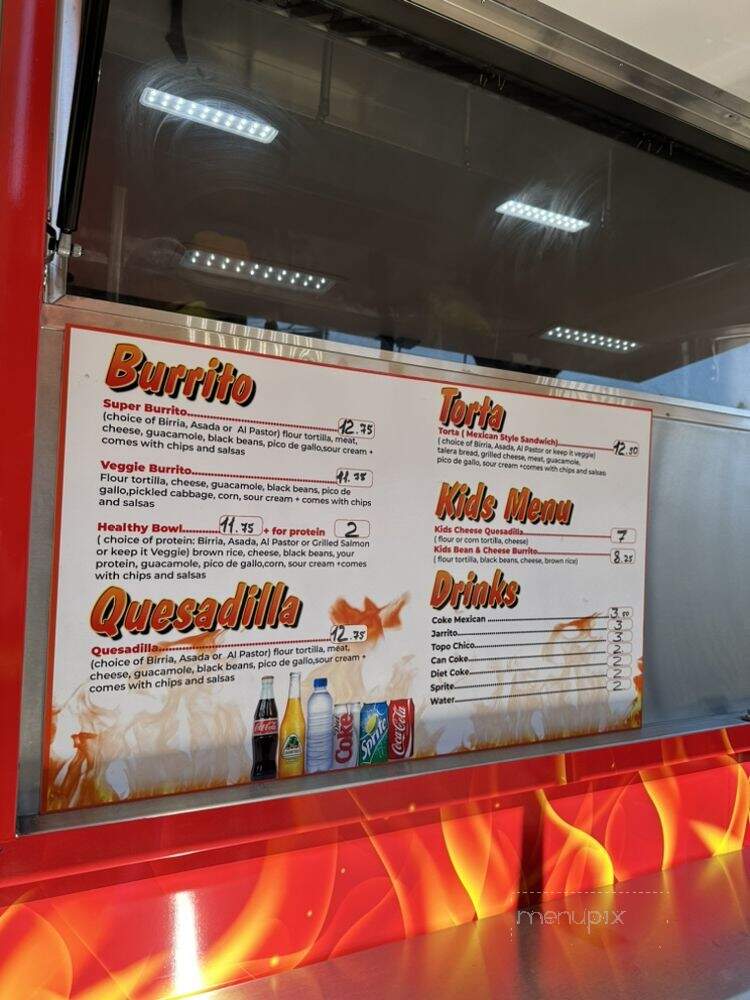 El Fuego - San francisco, CA menu_pic