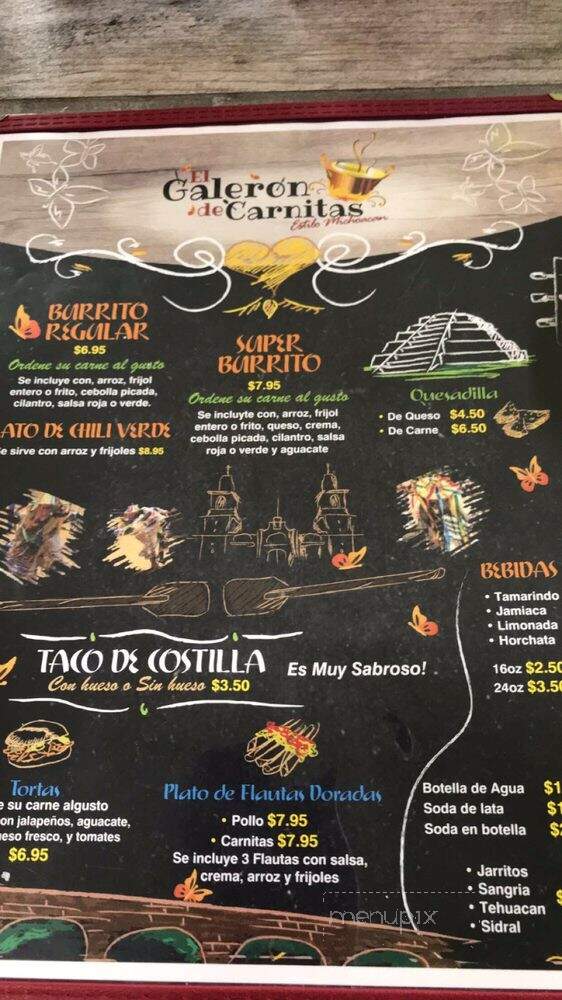 El Galeron de Carnitas - Dos Palos, CA menu_pic