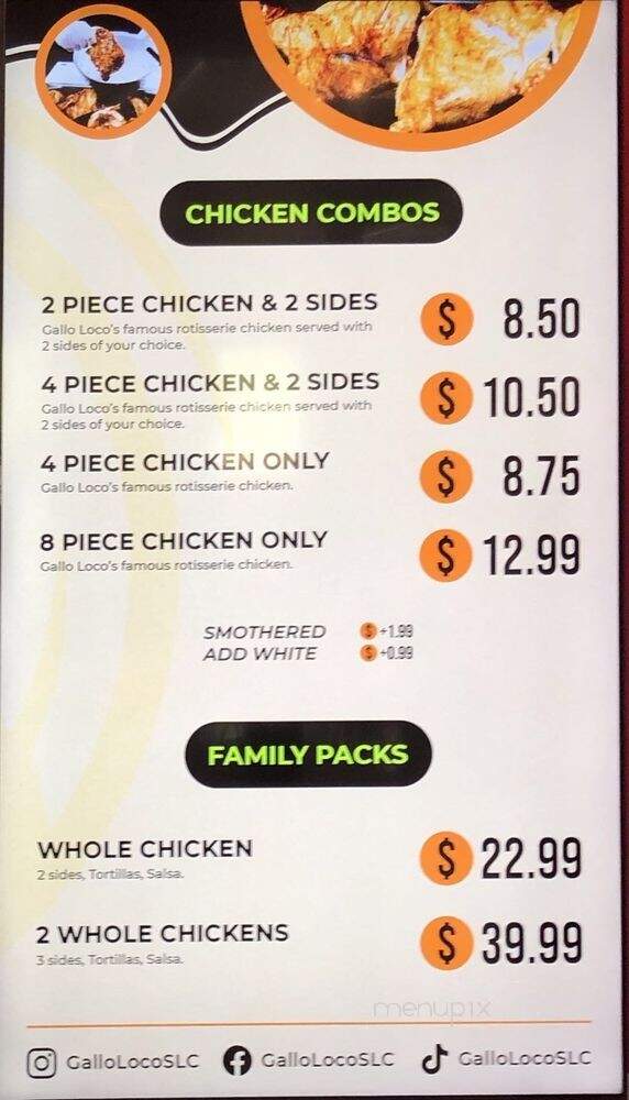 Taqueria El Gallo Loco - West Valley City, UT menu_pic