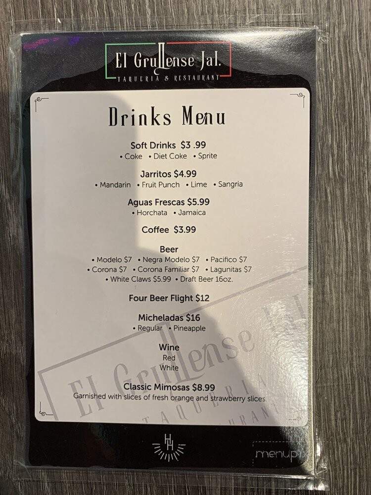 El Grullense Jal - Hollister, CA menu_pic