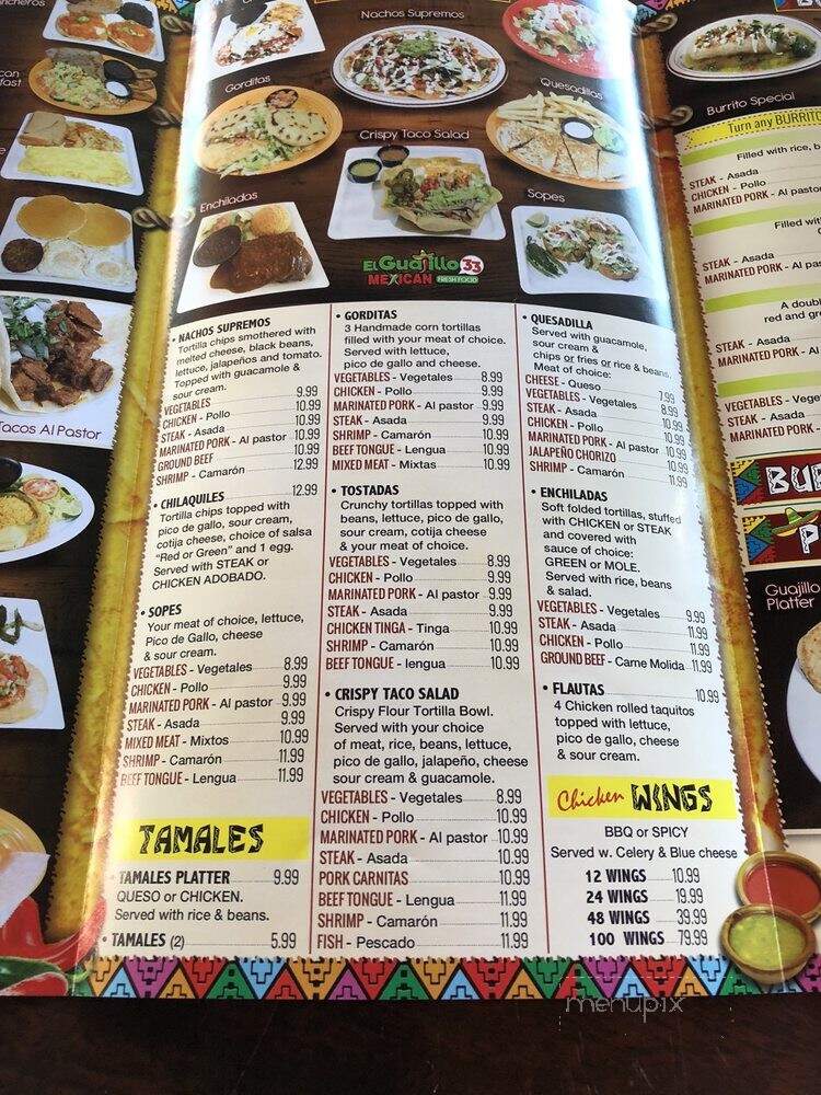 El Guajillo Mexican - Trenton, NJ menu_pic