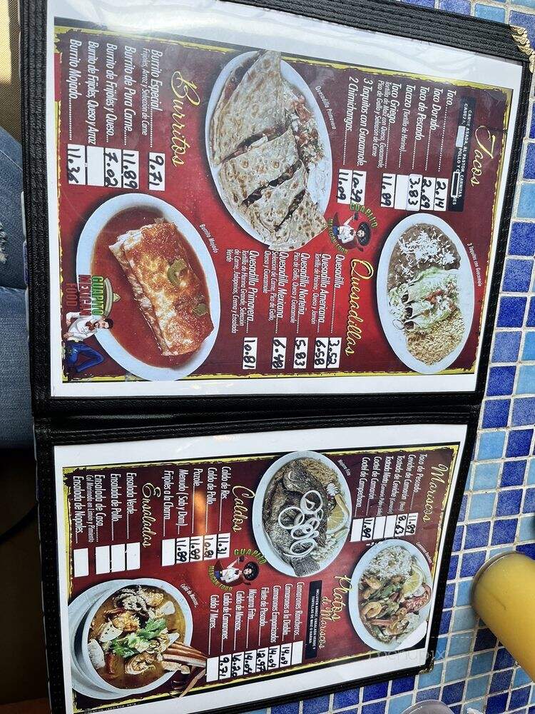 El Guapito - Bell, CA menu_pic