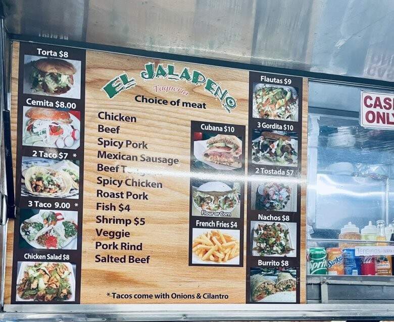 El Jalapeno Taqueria - New York, NY menu_pic
