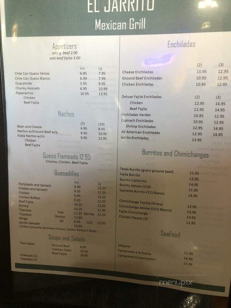 El Jarrito - Magnolia, TX menu_pic