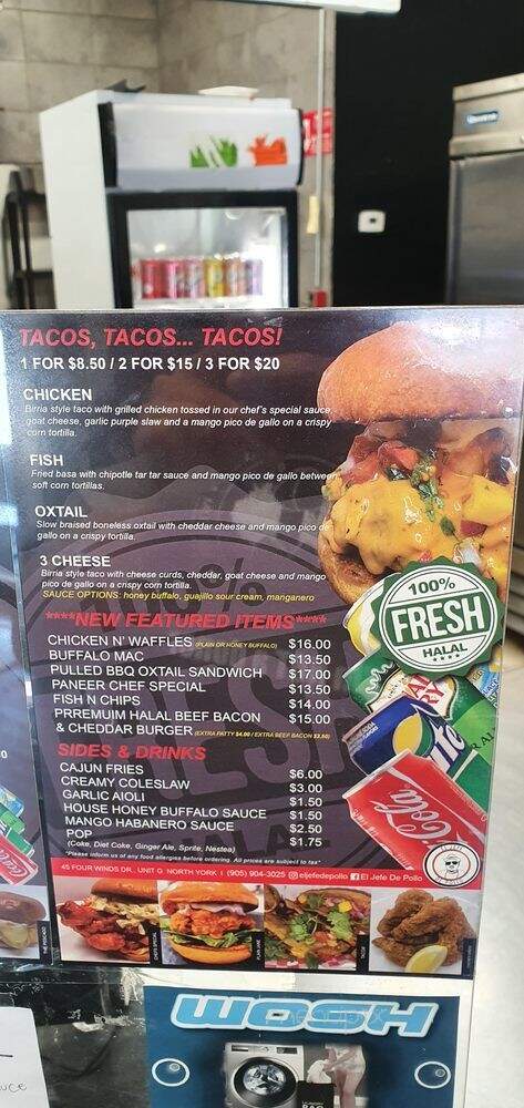 El Jefe De Pollo - North York, ON menu_pic